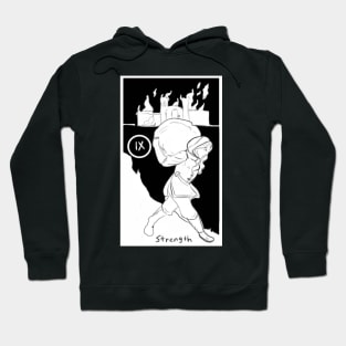 Strength Scarlet Tarot Card Hoodie